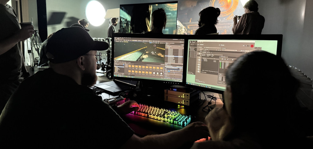 Erste Aufnahmen im VFX Lab