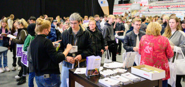 Begrüßung der Erstsemester nach zwei Jahren das erste Mal wieder in Präsenz.