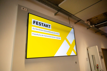 Festakt zur Einführung des neuen HSHL-Präsidiums am 01.04.2022