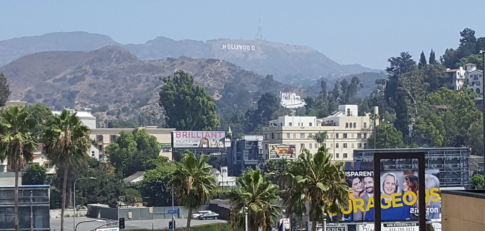 Blick auf das Hollywood Sign