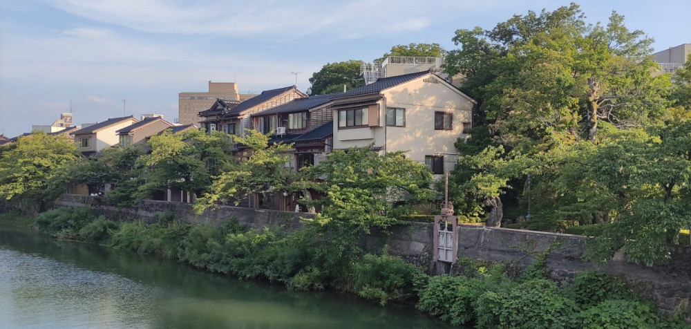 Eine Straße in Kanazawa