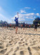 Beachvolleyballspiel bei der Campus Challenge 2023