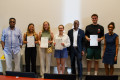 1. Platz (v.l.): Dr. Médard Kabanda, Miriam Küppers, Sophie Platte, Sarah...