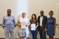 3. Platz (v.l.): Dr. Médard Kabanda, Leya Michael, Kimberly Ziegeldorf...
