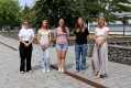 HSHL-Kanzlerin Sandra Schlösser (r.), Sarah Knippenkötter von der...