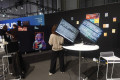 Der Stand der HSHL mit der interaktiven Ausstellung Smile to Confirm