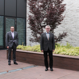 (v.l.): Prof. Klaus Zeppenfeld, Michael Flore, Jessika Bertram