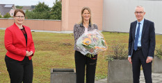 v.l. Prof. Dr.-Ing. Kira Kastell, HSHL-Präsidentin; Sandra Schlösser, zukünftige HSHL-Kanzlerin;  Hochschulratsvorsitzender Jörg Hegemann