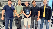 Das "B5GCyberTestV2X"-Team der HSHL (v.l.): - Prof. Dr.-Ing. João Paulo Javidi...