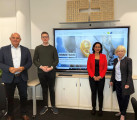 v.l.: Prof. Dr. Gregor Hohenberg, Fabian Kubiczek, Dr. Farzana Kippschnieder...