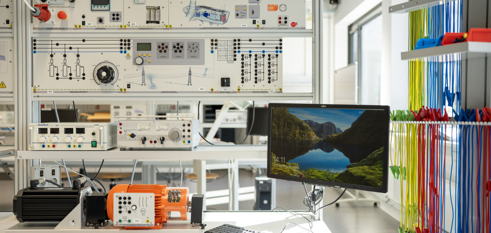 Beispielhafter Laboraufbau Windenergie Smart Grid
